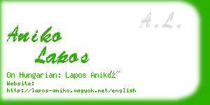 aniko lapos business card